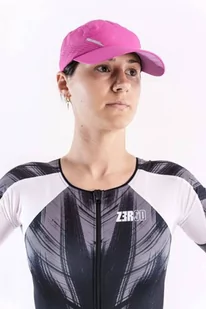 ZEROD Czapka biegowa RUNNING CAP różowa - Czapki i chusty sportowe męskie - miniaturka - grafika 5
