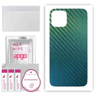 Szkła hartowane na telefon - Folia naklejka skórka strukturalna na TYŁ do Apple iPhone 11 Pro - Carbon Kameleon CAKA1 - apgo SKINS - miniaturka - grafika 1