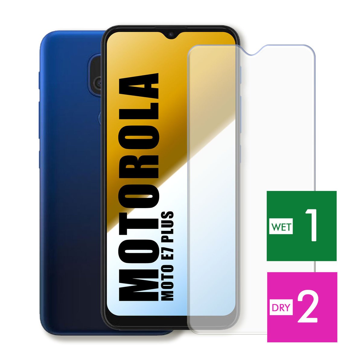 WZMOCNIONE SZKŁO DO MOTOROLA MOTO E7 PLUS SZYBKA HARTOWANE 9H JAKOŚĆ