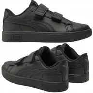 Buty dla dziewczynek - PUMA BUTY DZIECIĘCE SPORTOWE NA RZEPY RICKIE CZARNE ORYGINALNE r. 31,5 - miniaturka - grafika 1