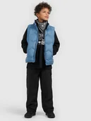 Spodnie i spodenki dla chłopców - 4F Spodnie casual cargo chłopięce - czarne 158/164 (12-14 lat) - miniaturka - grafika 1