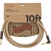 Kable - Fender Festival 099-0910-021 Pure Hemp Natural 10' / 3m kabel instrumentalny - miniaturka - grafika 1