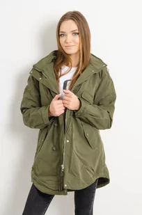 ZIELONA PARKA WIĄZANA W PASIE - Olika - Kurtki damskie - miniaturka - grafika 1