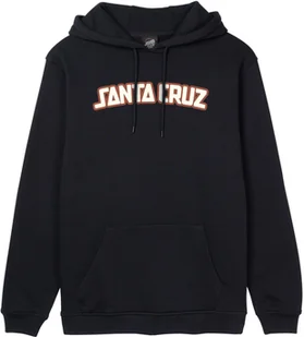 bluza męska SANTA CRUZ ARCH STRIP HOOD Black - Bluzy męskie - miniaturka - grafika 1