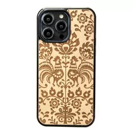 Etui i futerały do telefonów - Drewniane Etui Bewood iPhone 14 Pro Max POLSKI FOLK ANIEGRE - miniaturka - grafika 1