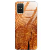 Etui i futerały do telefonów - Etui drewniane Samsung Galaxy A71 Old Fashion Wood Burnt Orange Forestzone Glass - miniaturka - grafika 1