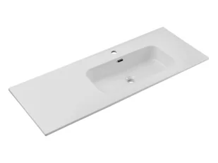 Umywalka meblowa Comad Go 120x46 cm prostokątna prawa biały połysk - Umywalki - miniaturka - grafika 1