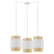 Lampy sufitowe - TK Lighting Lampa wisząca nowoczesna BOHO White 3pł. ratan Wysyłka za 0 zł 6537 - miniaturka - grafika 1