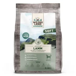 Wildes Land DOG Soft Lamm - jagnięcina - półwilgotna karma dla psa 1.5 kg - Sucha karma dla psów - miniaturka - grafika 1