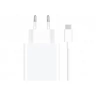 Ładowarki do telefonów - Xiaomi Ładowarka sieciowa USB-A 67W + kabel USB-C biała - miniaturka - grafika 1