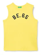 Koszulki i topy damskie - United Colors of Benetton Biustonosz tank top 3I1XCH00S 35R, XL Dziecko, Żółty 35r - miniaturka - grafika 1