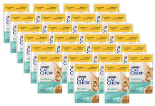 Purina Cat Chow CAT CHOW Hairball Karma z kurczakiem i zieloną fasolką w sosie 85g 40613-uniw - Mokra karma dla kotów - miniaturka - grafika 2