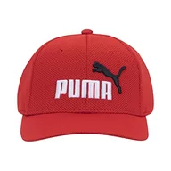 Czapki damskie - PUMA Unisex - czapka z daszkiem dla dorosłych Evercat Mesh Stretch Fit Cap, czerwony/niebieski, L-XL - miniaturka - grafika 1