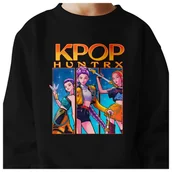 Bluzy dla dziewczynek - BLUZA DZIECIĘCA K-POPOWE ŁOWCZYNIE DEMONÓW HUNTRIX 134-140 BAWEŁNIANA - miniaturka - grafika 1