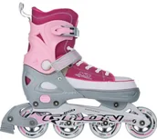 Rolki - Rolki Nils Extreme NJ2132 rekreacyjne regulowane różowe r. 29-32 - miniaturka - grafika 1