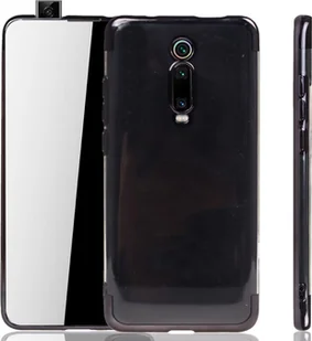 Etui na telefon komórkowy Xiaomi Mi 9T Black - Clear - TPU Silicone Case Backcover w kolorze przezroczystej czerni - Etui i futerały do telefonów - miniaturka - grafika 1