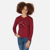 Koszulki dla dziewczynek - Regatta Dziecięca koszulka Wenbie III Bordowo-różowy, Cotton, Rozmiar: 164 cm - miniaturka - grafika 1