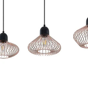 Lindby Raelyn lampa wisząca, 4-punktowa, miedziana - Lampy sufitowe - miniaturka - grafika 5