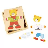 Układanki dla dzieci - Bigjigs Toys Pan Miś Układanka drewniana - miniaturka - grafika 1