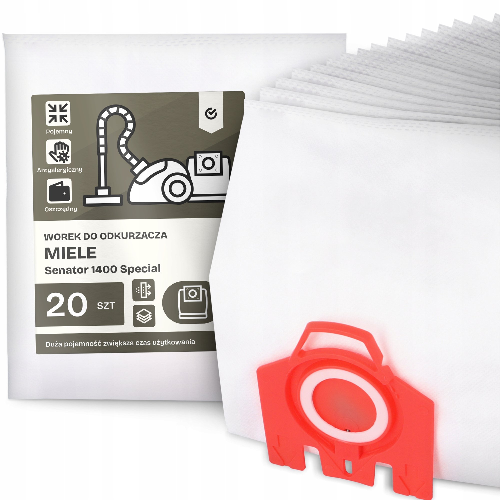 20x Worek do Odkurzacza Miele Senator 1400 Special Pojemny Torba Worki G9