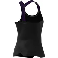 Koszulki sportowe damskie - Damski podkoszulek adidas  Y-Tank Primeblue Black M - miniaturka - grafika 1