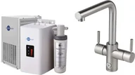 Baterie kuchenne - Zestaw INSINKERATOR HOT Bateria 4W1L stal szczotkowana + chłodziarka, zbiornik i filtr 45356B CCZ - miniaturka - grafika 1
