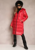 Kurtki damskie - Czerwona Kurtka Cilitheme - miniaturka - grafika 1