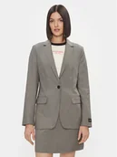 Marynarki i żakiety damskie - Tommy Hilfiger Marynarka WW0WW40496 Szary Regular Fit - miniaturka - grafika 1