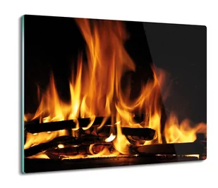 osłona splashback do kuchni Ogień drewno żar 60x52, ArtprintCave - Deski do krojenia - miniaturka - grafika 1