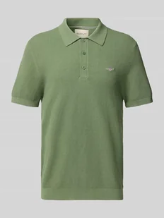Koszulka polo o kroju regular fit z fakturowanym wzorem - Koszulki męskie - miniaturka - grafika 1