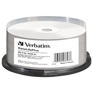 Verbatim Dysk BLU-RAY BD-R 6x 25GB 25P. NADR.43743 - Nośniki danych - miniaturka - grafika 1