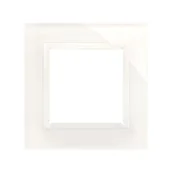 Wyłączniki światła i elektryczne - Kontakt Simon Ramka pojedyncza SIMON 54 biały perłowy - miniaturka - grafika 1