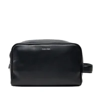 Kosmetyczki, organizery i kuferki - Kosmetyczka Calvin Klein Ck Sleek Washbag K50K512951 Czarny - miniaturka - grafika 1