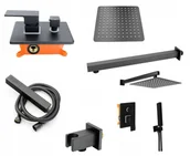 Zestawy prysznicowe - ZN6 Zestaw Prysznicowy Bateria Podtynkowa Deszczow - miniaturka - grafika 1