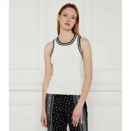 Koszulki i topy damskie - Patrizia Pepe Top Slim Fit - miniaturka - grafika 1