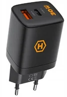 Ładowarki do telefonów - Ładowarka sieciowa Hammer 30W PD USB typ-C RapidCharge Duo - miniaturka - grafika 1