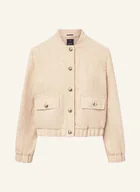 Marynarki i żakiety damskie - Joop! Bluzon Z Tweedu Jewel Z Błyszczącą Przędzą beige - miniaturka - grafika 1