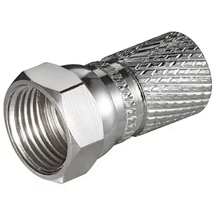 Wtyk F nakręcany 7,3mm/20mm Big Nut Goobay - Kable - miniaturka - grafika 1