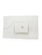 Koce i narzuty dla dzieci - Poofi Kocyk merino Malmo kremowy - miniaturka - grafika 1