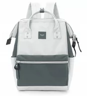 Plecaki - Plecak Himawari pojemny tornister młodzieżowy szary plecaki do szkoły - miniaturka - grafika 1