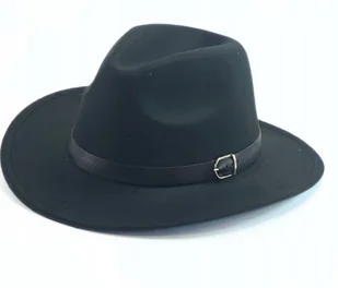 Kapelusz Filcowy Jesienny Elegancki Unisex - Moda i Uroda OUTLET - miniaturka - grafika 1