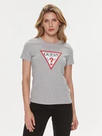 Koszulki i topy damskie - Guess T-Shirt W1YI1 BI3Z14 Szary Slim Fit - miniaturka - grafika 1