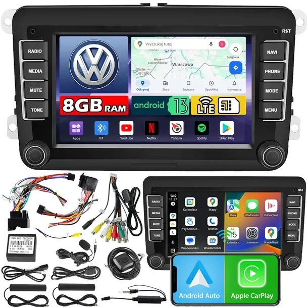 Radio Samochodowe Nawigacja Ncs Zv7 Vw Beetle 2011 - 2020 Android Bt 8gb
