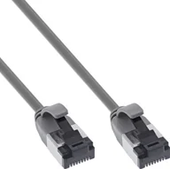 Patchcordy - InLine InLine® Patch cable slim, U/FTP, Cat.8.1, TPE halogen-free, grey 0.3m - miniaturka - grafika 1