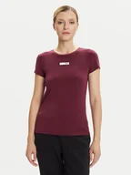 Koszulki i topy damskie - EA7 Emporio Armani T-Shirt 7W000673 AF12945 M5064 Bordowy Slim Fit - miniaturka - grafika 1