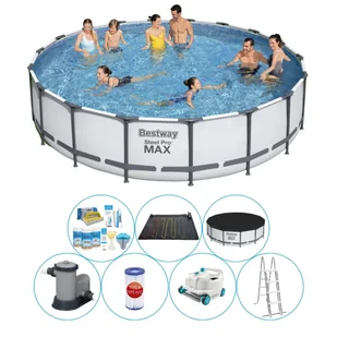 Basen Plus Akcesoria - Bestway Steel Pro MAX 549x122 cm Okrągły - Baseny ogrodowe - miniaturka - grafika 1