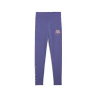 Legginsy - Dziecięce Legginsy PUMA PUMA CLASS HIGH WAIST LEGGINGS G 68583146 – Fioletowy - miniaturka - grafika 1