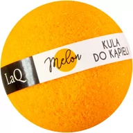 Kosmetyki do kąpieli - LAQ LaQ Kula musująca do kąpieli Melon - pomarańczowa 100g - miniaturka - grafika 1