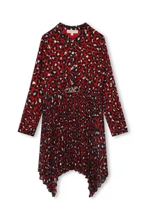Sukienki i spódniczki dla dziewczynek - Michael Kors sukienka dziecięca kolor czerwony mini rozkloszowana - grafika 1