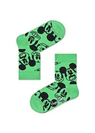 Skarpetki damskie - Happy Socks Kids Disney Face It, Mickey Sock, kolorowe i zabawne, Skarpety dla dzieci, Zielony (4-6Y) - miniaturka - grafika 1